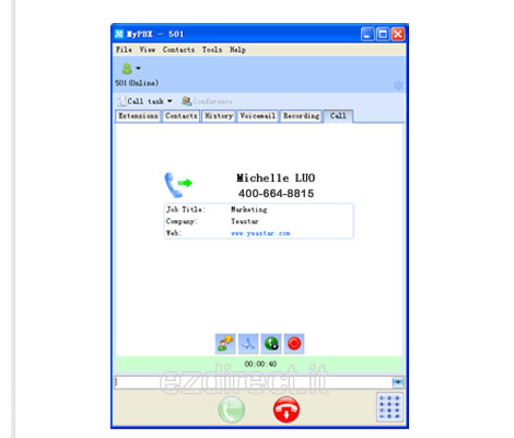 clicca e chiama yestar cti Click to call